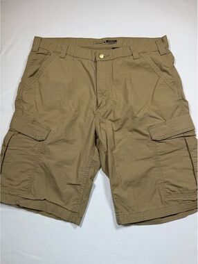 Carhartt Relaxed Fit Khaki Cargo Shorts Size 38 Made in Nicaragua